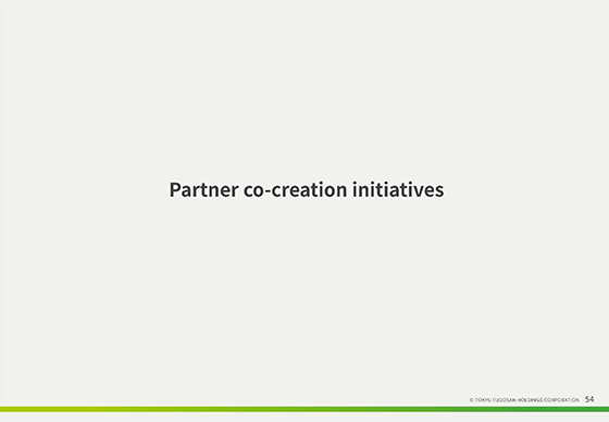 Partner co-creation initiatives